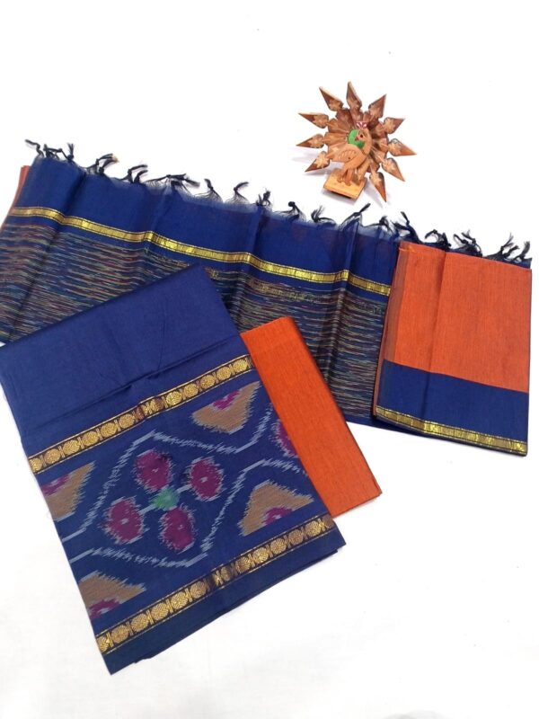 Ikat Silk Handloom Suit Material Set