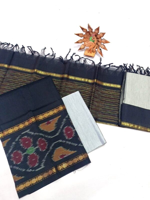 Ikat Silk Handloom Suit Material Set