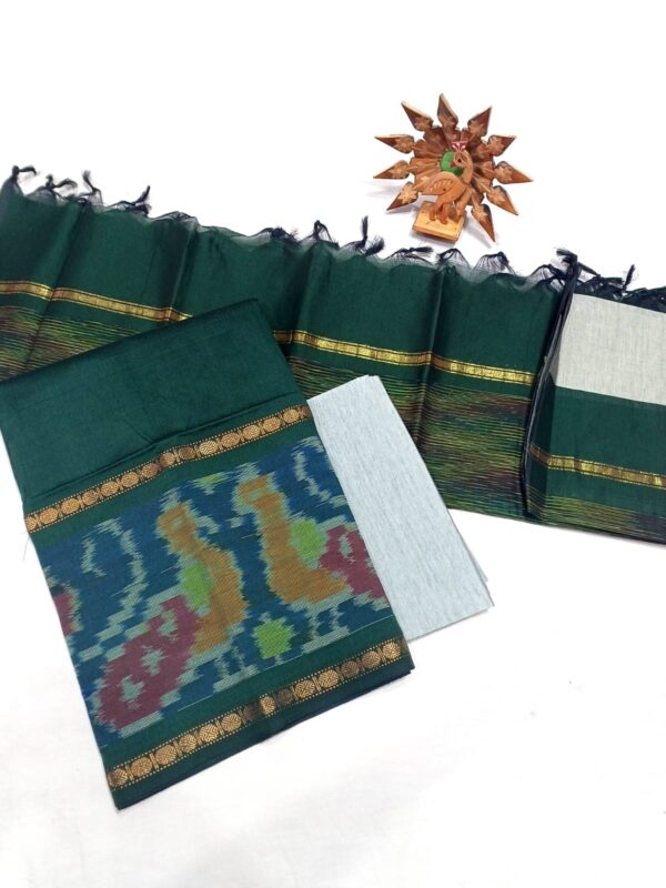 Ikat Silk Handloom Suit Material Set