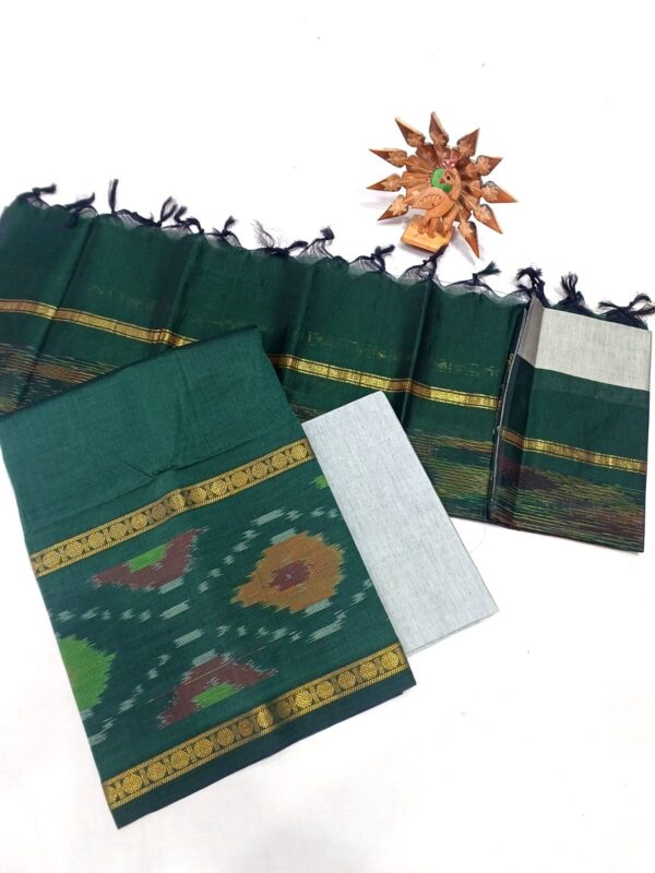 Ikat Silk Handloom Suit Material Set