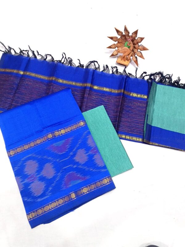Ikat Silk Handloom Suit Material Set