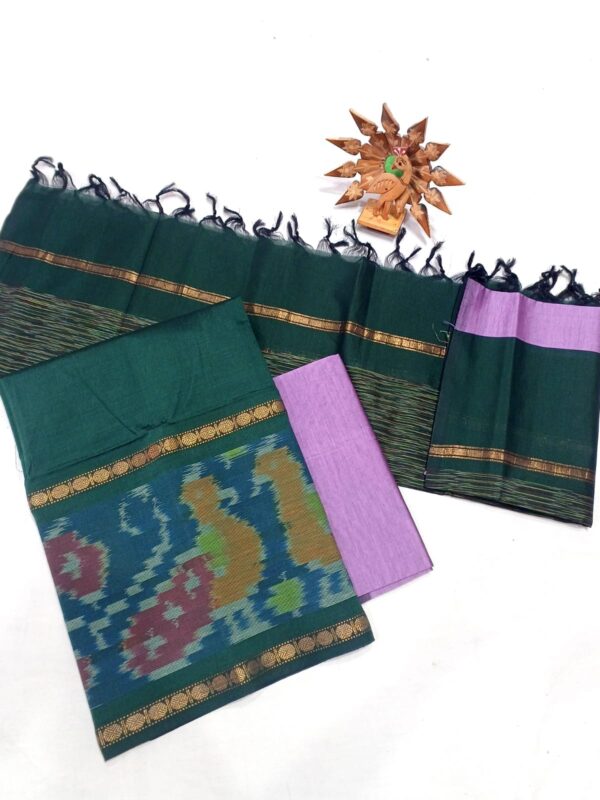 Ikat Silk Handloom Suit Material Set