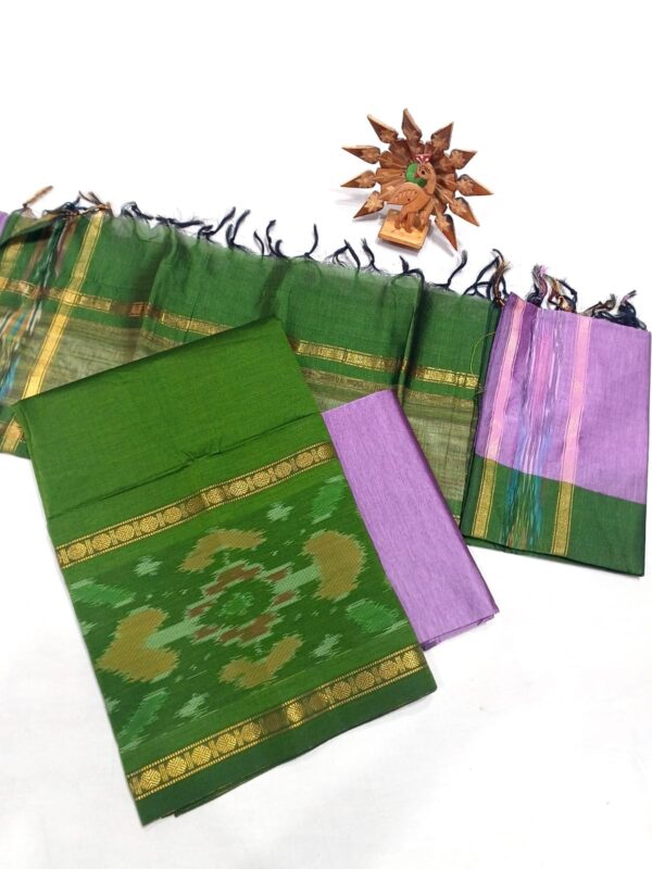 Ikat Silk Handloom Suit Material Set