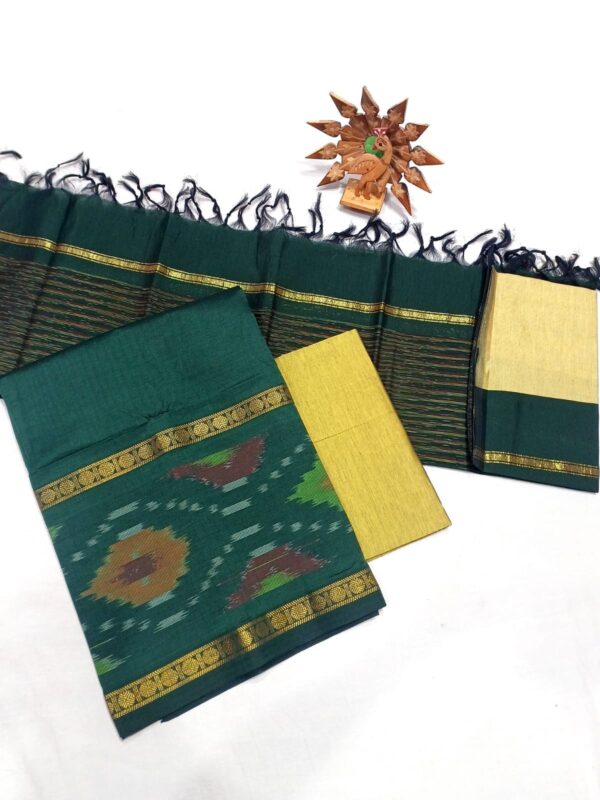 Ikat Silk Handloom Suit Material Set