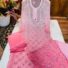 Georgette Buti Jaal Kurti  Set