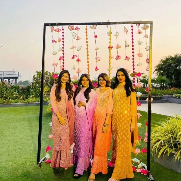 Georgette Buti Jaal Kurti  Set