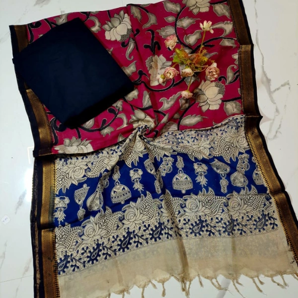 Kalamkari Silk Dupatta Set