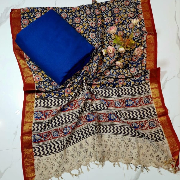 Kalamkari Silk Dupatta Set