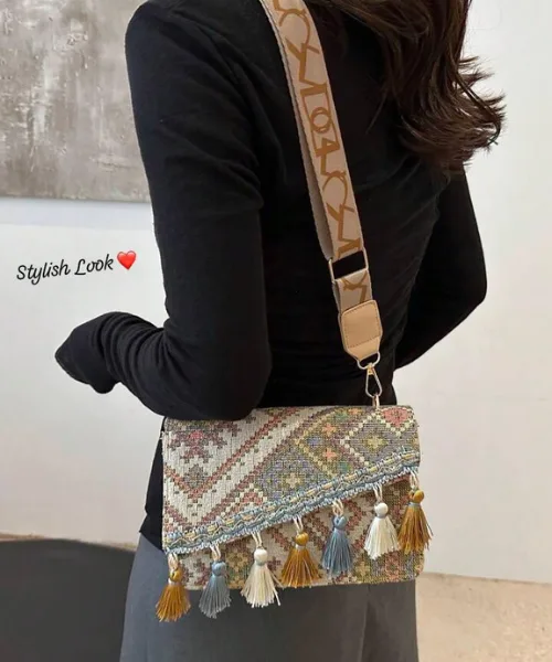 Designer & Stylish Classy Broad Belt Sling Bag