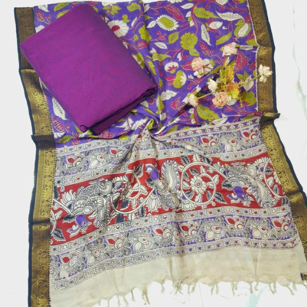 Kalamkari Silk Dupatta Set